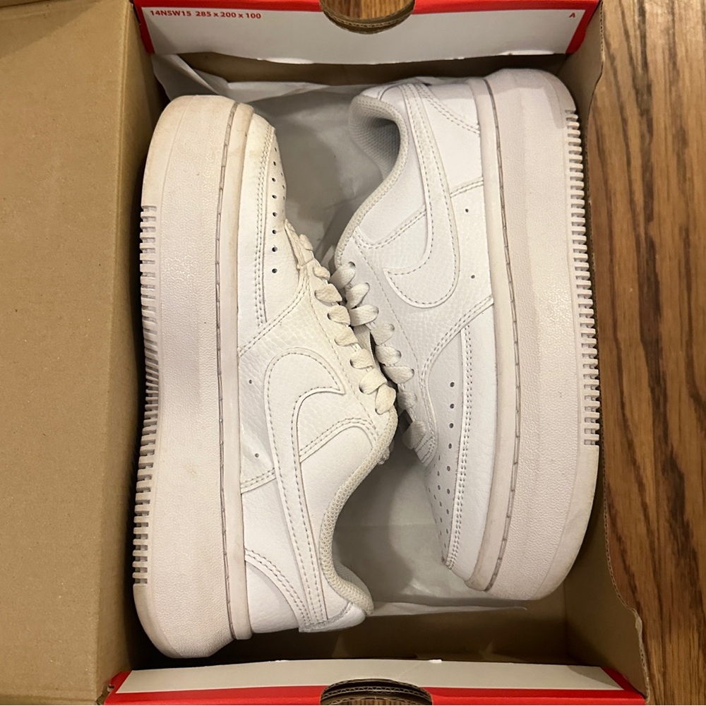 NIKE AIR FORCE 1 SAGE LOW | WHITE SNEAKERS